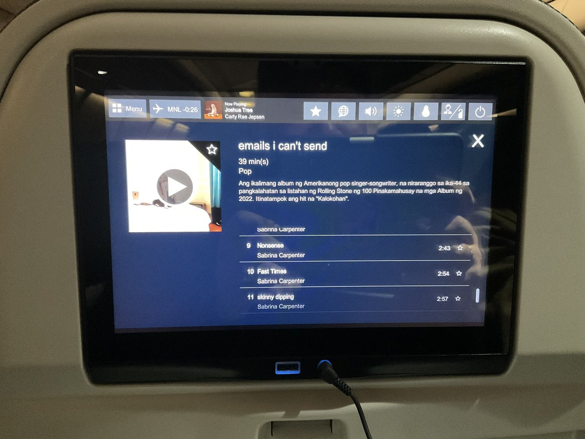adriandegu's tweet photo. First time riding a @flyPAL plane with an entertainment system and saw the album descriptions like this...

'Ang Pinakamalungkot na Oras'
'Hayaang Nakabukas ang Pintuan'
'Kalokohan'
'Basagin ang Aking Kaluluwa'

JEJDDKSKHAHAAHAHAHAHAHJAHjzzkzjzhHSHSHSJSJSHSJDJDJSJS https://t.co/o08VHn3Z5M