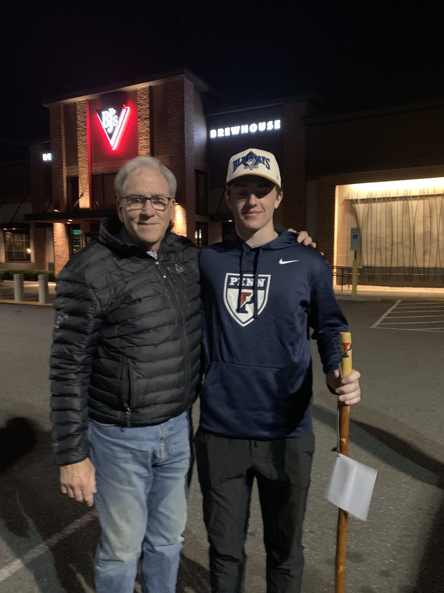Had dinner with Kayle Ryan and his dad tonight. Kayle is the captain, will be a ‘24 spring graduate of Blue Ridge School and is headed to UPenn in the fall. Blue Ridge came back from a 9-3 halftime deficit yesterday to beat Paul VI (beat us in the playoffs the past two years).