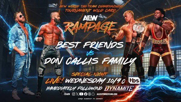 BrianTSchlaf's tweet image. Awesome match on #AEWRampage #AEW #TBSNetwork #BestFriends #DonCallisFamily