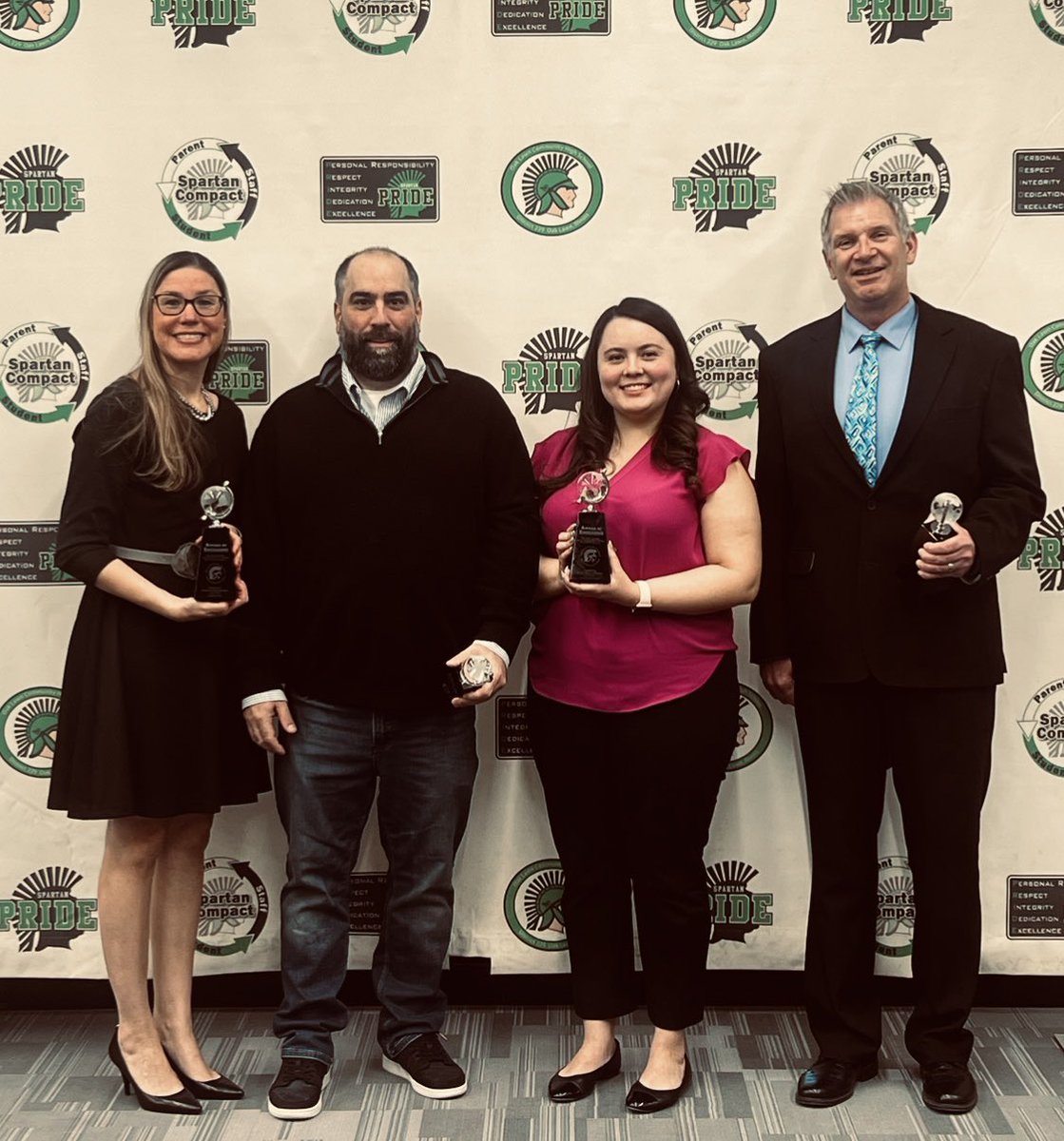 Initiative, Innovation and Service are where these individuals excel. Thank you for your exceptional dedication to the Oak Lawn Community. Congratulations on being recognized as our inaugeral Spartan Excellence Award recipients. #olchspride