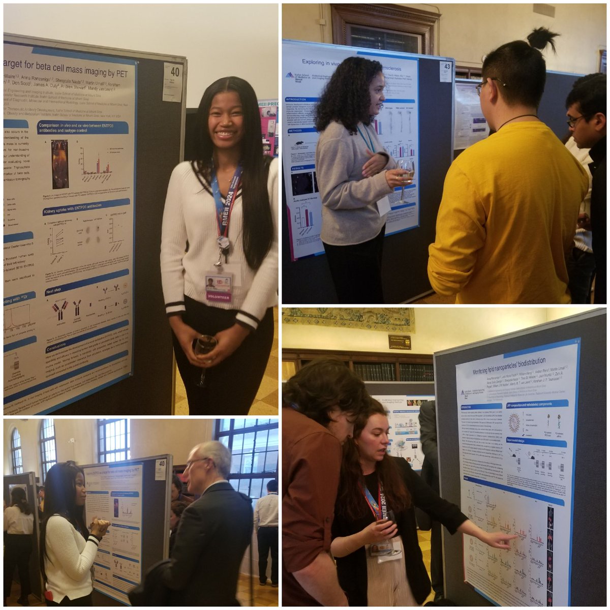 Great presentations by Trea, Anna and Sheqouia in the poster session at #BMEII2024!