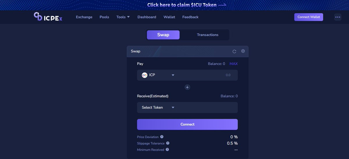 冲meme币了，0gas,ICP链上DEX ICPEX 刚上线，发行首个memecoin $ICU 自带通缩功能，市值才1万＄，百倍潜力股，dyor。>>>icpex.org/exchange
#memecoins #ICP #BTC