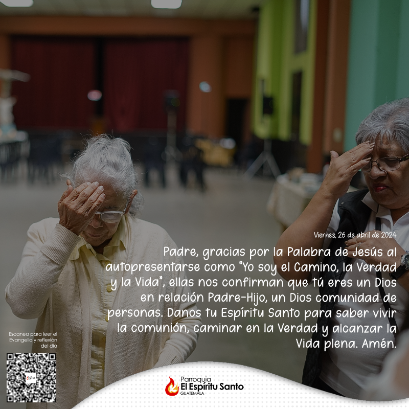 🔔 | Oración del día | viernes, 26 de abril de 2024

#SomosLasCharcas #SomosSalesianos #Salesianos #SalesianosGuatemala #Evangeliodeldía #Oracióndeldía #católico #Pascua