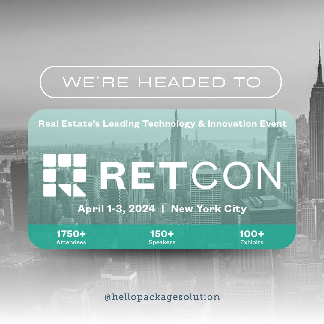 HelloPackage's tweet image. Join us in NYC on April 1-3 for #RETCON2024 - a conference navigating the industry&apos;s shift towards a technology enabled and data driven future: retconference.com/usa 🌐🏙️ @RETCON_USA

#RETCON #HelloPackage #TechinRealEstate #RealEstateTech #MultifamilyTech #Multifamily