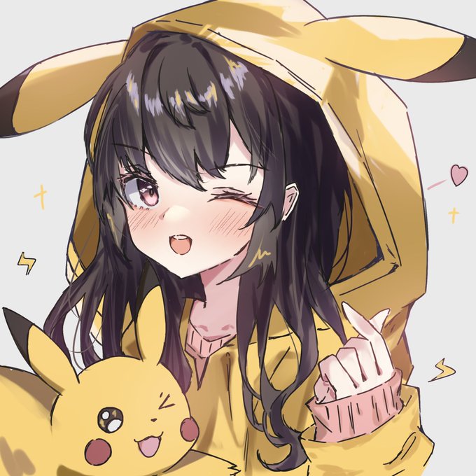「black hair yellow hoodie」 illustration images(Latest)
