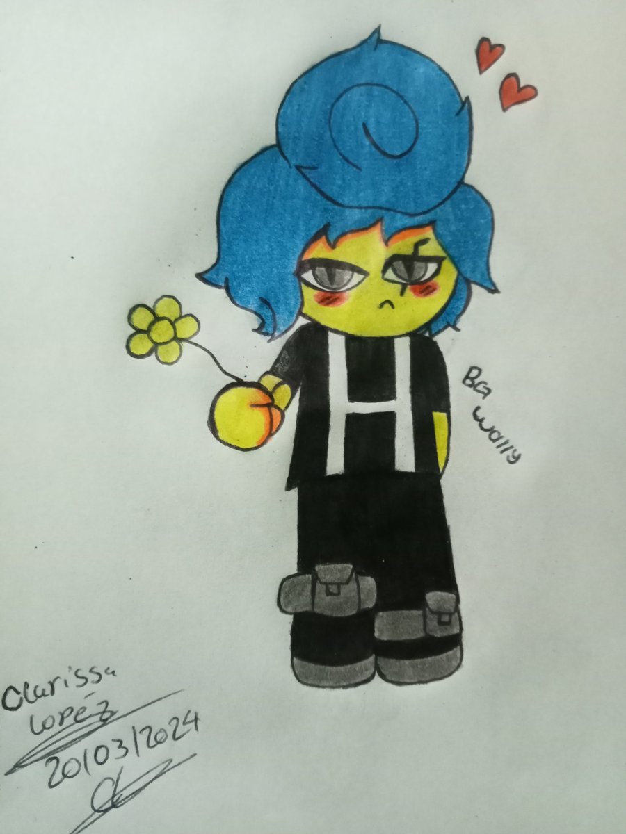 Cookieesbjnx's tweet photo. Para ti my Lady,no me olvide de tu flor amarilla🌻

✨Nuevo dibujo✨

Quise dibujar a tu nene melow por lo de mañana de las flores amarillas,se me hizo muy bonito como lo dibujaste <3

(Créditos del dibujo original para ella<3)

Espero les guste ^^ https://t.co/yN8zVVReFD