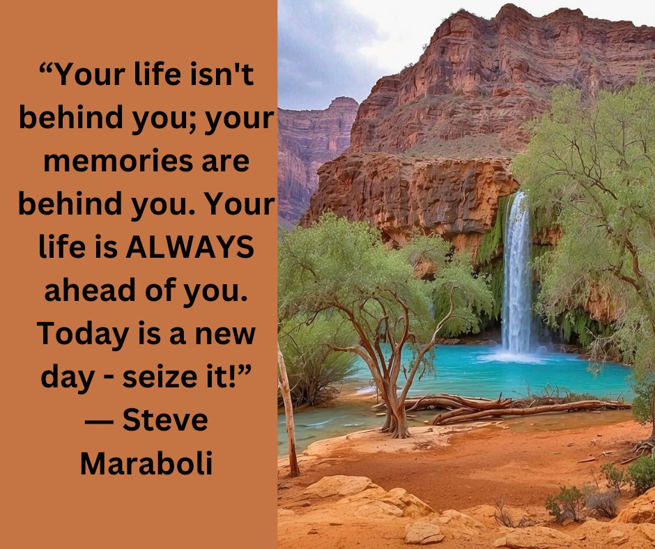 “Your life isn't behind you; your memories are behind you. Your life is ALWAYS ahead of you. Today is a new day - seize it!”
― Steve Maraboli 
#happiness, #life, #memories, #seizetheday, #success