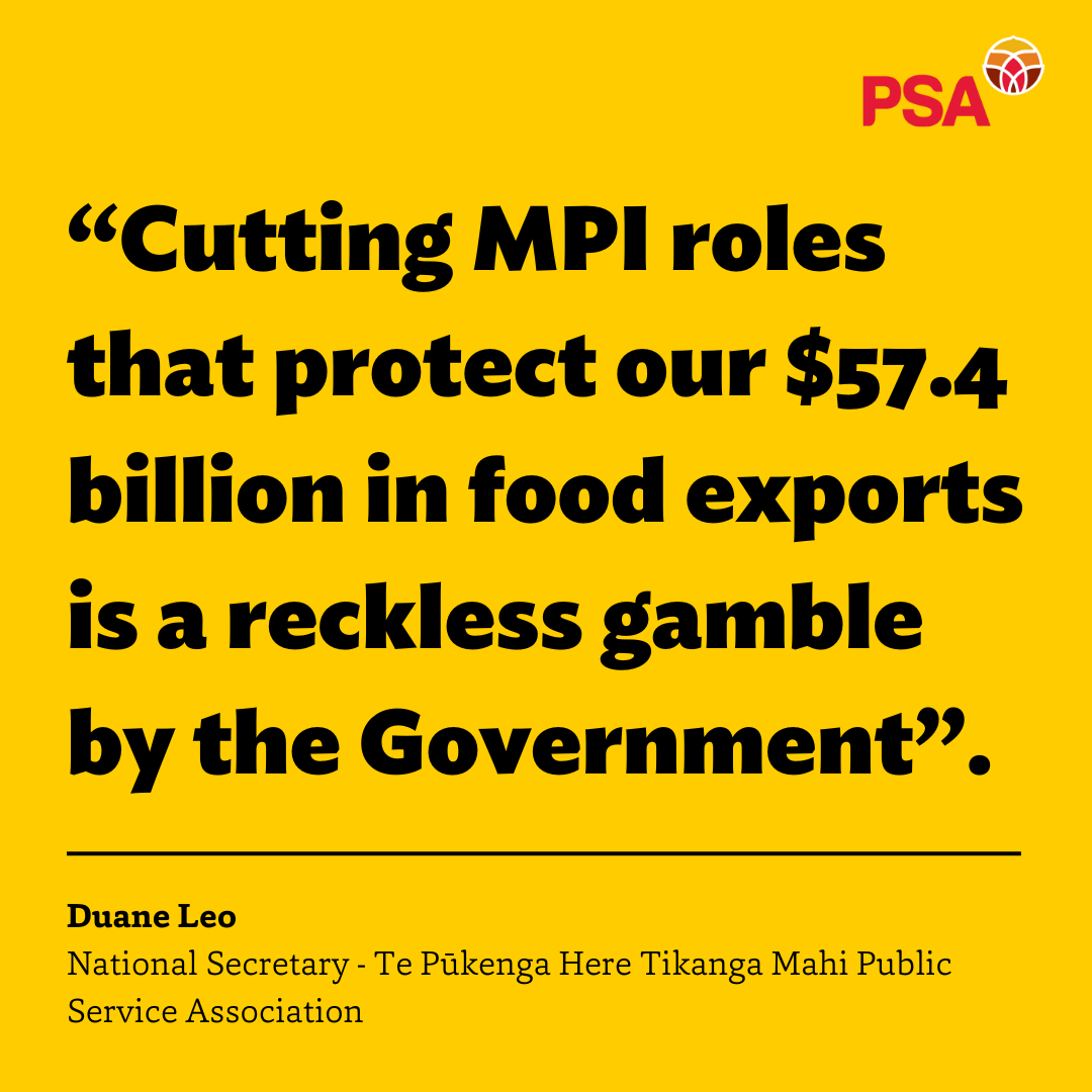 Government’s reckless MPI cuts pose huge risk to primary sector exports. Read the full media release: bit.ly/43tVJKx