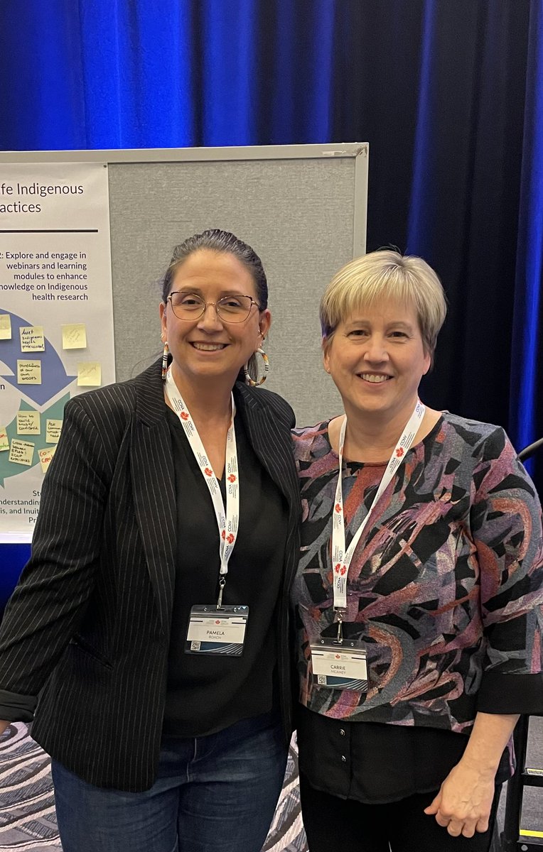 Our Co-EiC Dr. @pamelamroach and editorial board member Dr. Carrie McAiney connecting at the @ccna_ccnv CCNA Partners Forum and Science Days 2024 in Montreal. A great event for researchers, people living with dementia, care partners, community, and scientific organizations 🤝