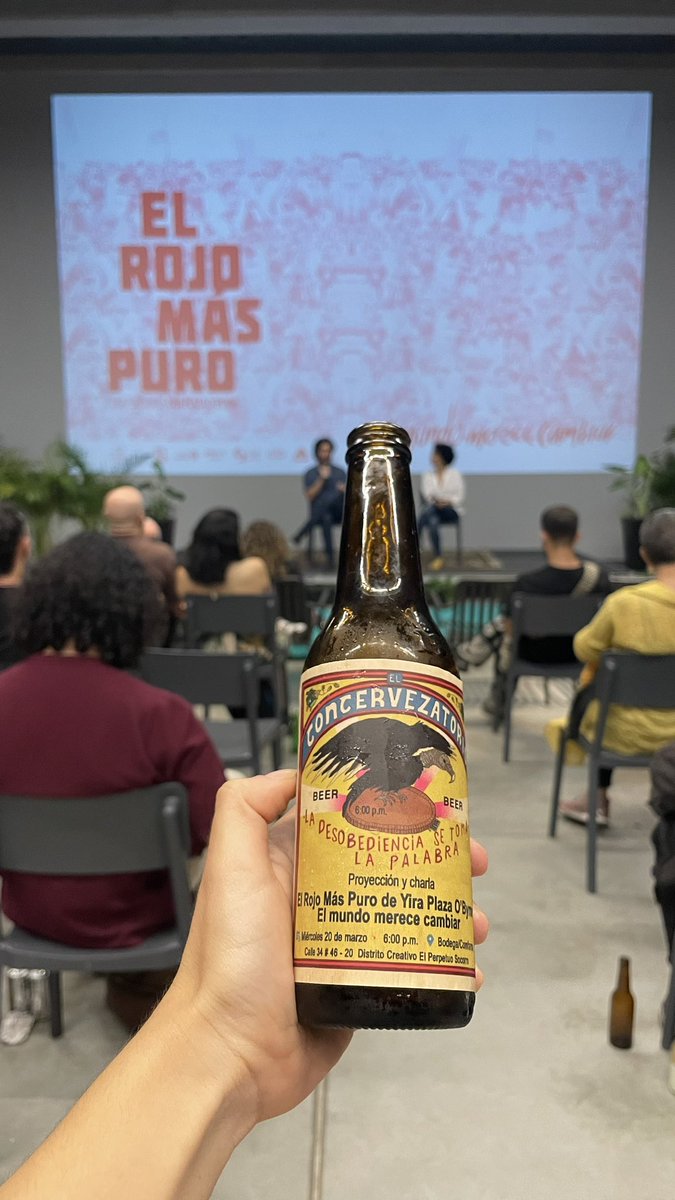 II Festival de Cortos No Obedientes. 
Hoy,  El rojo más puro+ <a href="/concervezatori0/">El Concervezatorio</a> con su directora y jurada del festival <a href="/yiraplaza/">Yira Plaza O´Byrne</a>. 

Inscribe tu corto: elderechoanoobedecer.org/festivalcortos/