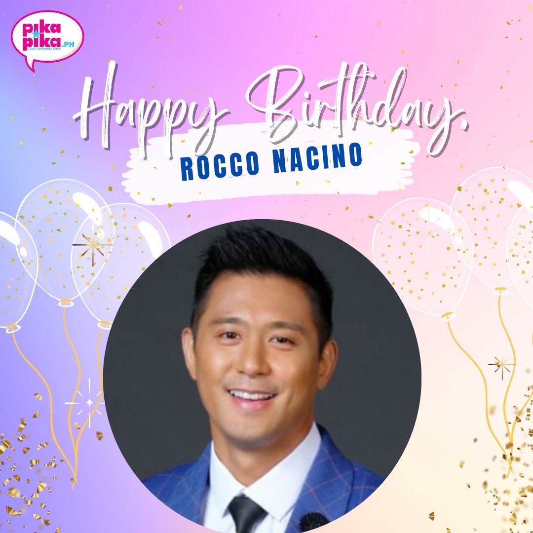 Happy birthday, Rocco Nacino! May your special day be filled with love and cheers. 🥳🎂

#RoccoNacino #PikArtistDay