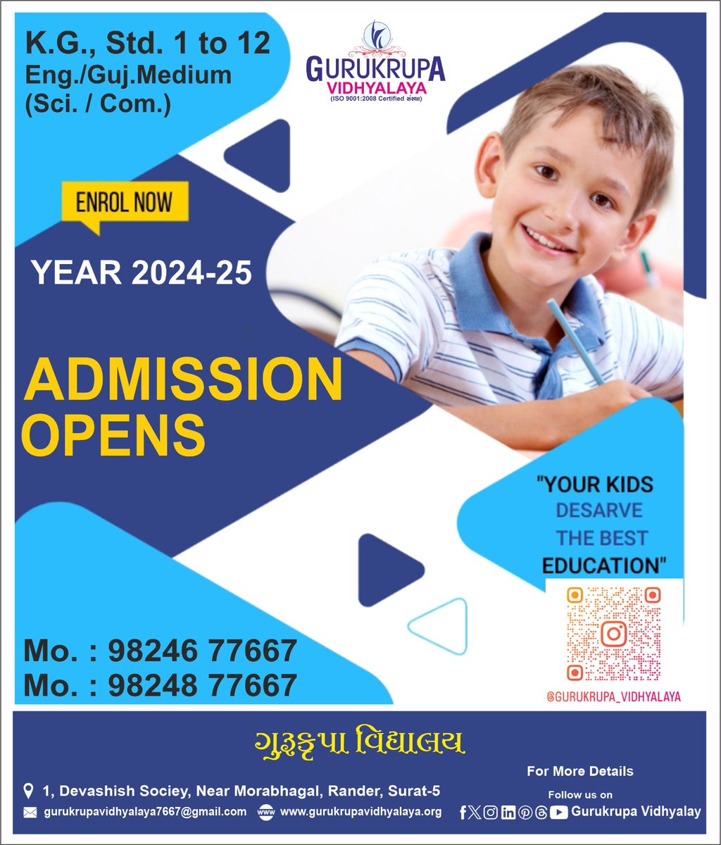 ADMISSION OPENS 2024-25
#education #school #admissionopen #gujaratimedium #englishmedium #kidsnursery #primaryschool #secondaryschool #highersecondary #bestschool #rander #adajan #surat