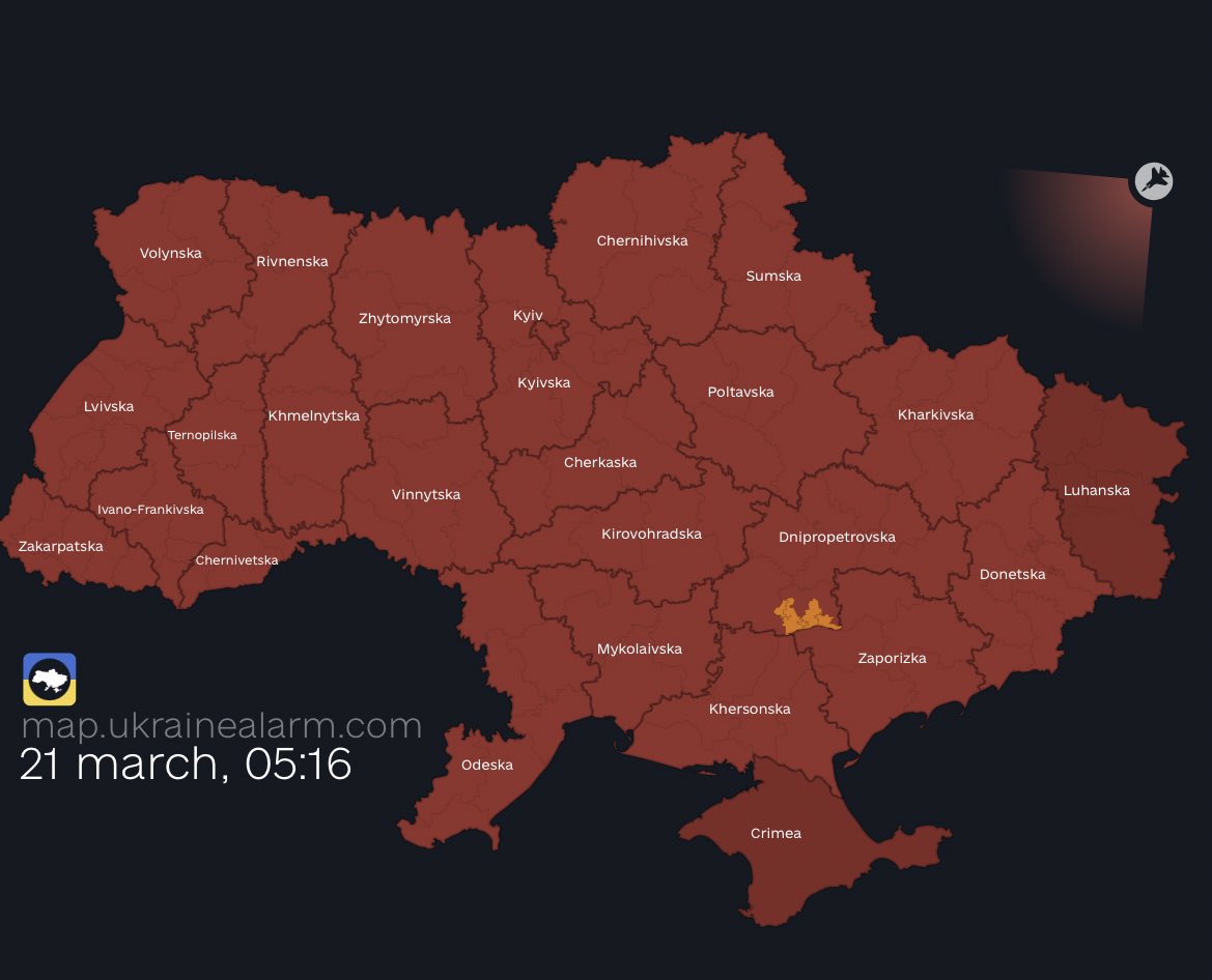 maria_avdv's tweet photo. Massive missile attack on Kyiv – the city is under assault by cruise and ballistic missiles, including Kinzhal. More launches reported https://t.co/oXksYwpYhP