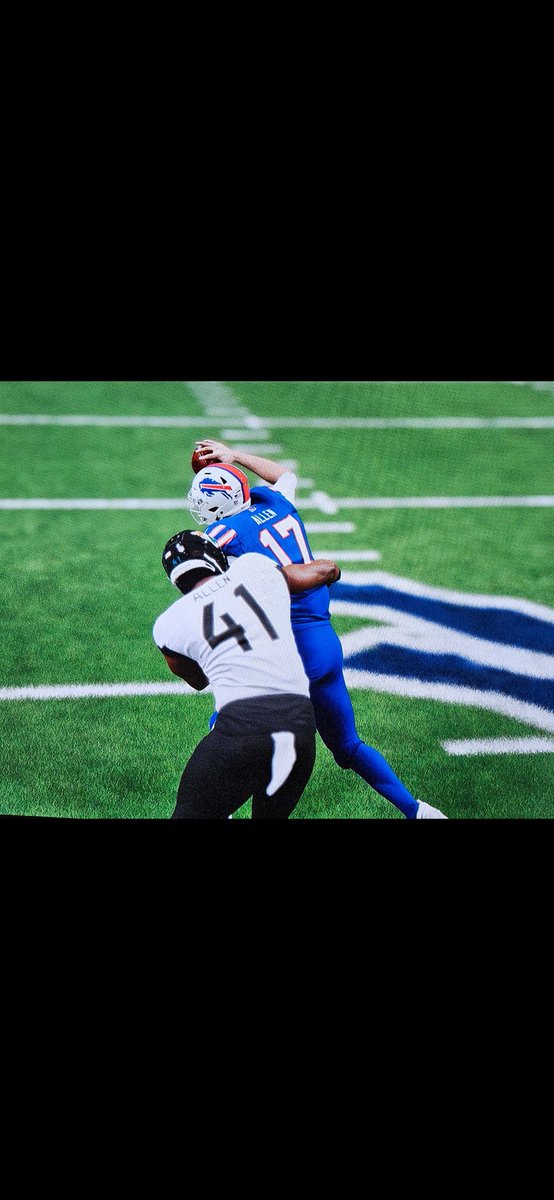 jaguars_mof's tweet photo. Jacksonville AP - The rare Josh Allen on Josh Allen crime happened today. Cmon, that's pretty cool. #DUUUVAL @MOFLeagues https://t.co/lbCIAx0g3k