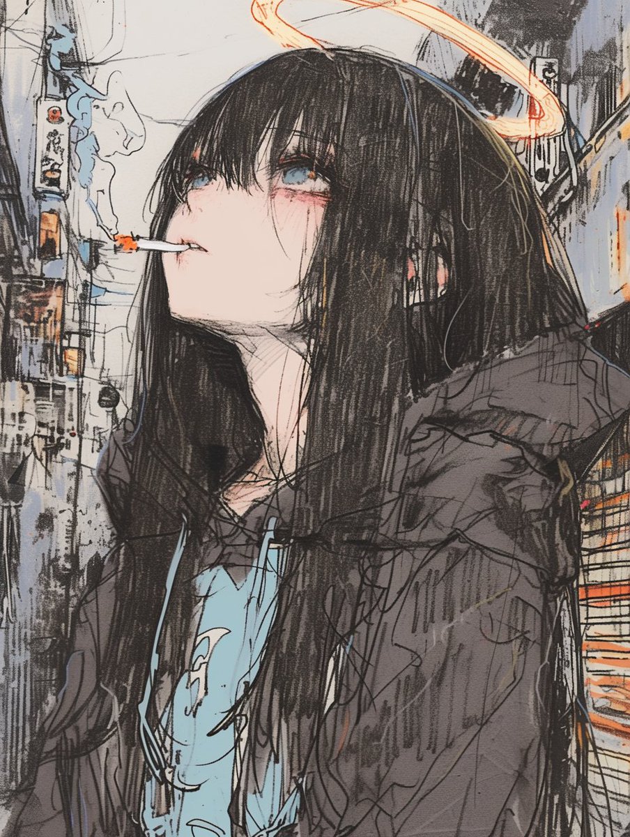 これは惡意さんリスペクトの一枚
天使の休息