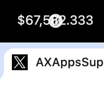 0xbeansbaxter's tweet photo. @AppsAx31992 your CryptoTicker app in the macOS store is not working. The BTC logo overlaps the price ticker 😭

Can you please ooooh please fix this?

Love your app, until this started happening... https://t.co/x6syaSxh6O