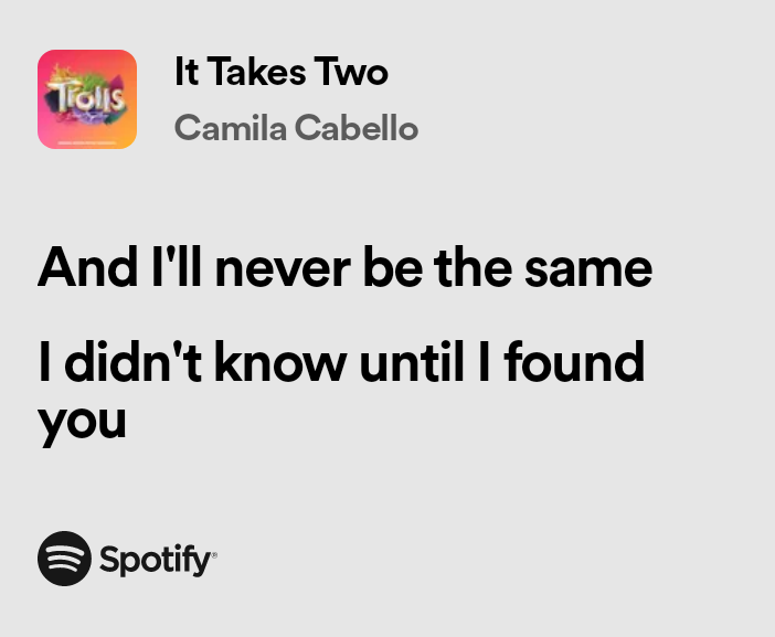 SmittenLyrics's tweet photo. It Takes Two - Camila Cabello
#CamilaCabello #music #quotes #lyrics #FYP https://t.co/vJPaVlGIgw