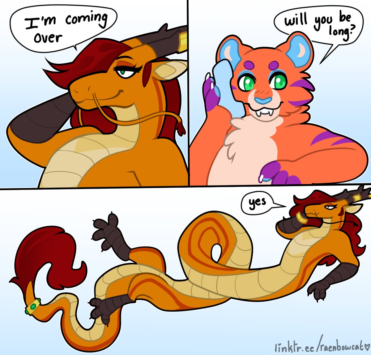 raenbowcat's tweet photo. She will be long. So long.
.
.
Comm for @Mutzwah !!
.
.
#furry #furrymeme #furrymemes #meme #comic #furrycomic #furryhumor #digitalart #furryart #furryartist https://t.co/pzLfDu9yU4