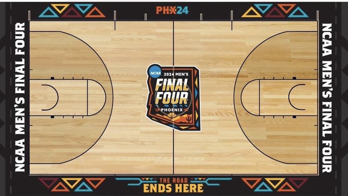 As a high school basketball official and self proclaimed floor guru. I think this is a pretty good floor. I do however like the painted area to be painted and I find it amazing that division line is obscured by a logo (everywhere now) I know there’s a shadow line…but really???