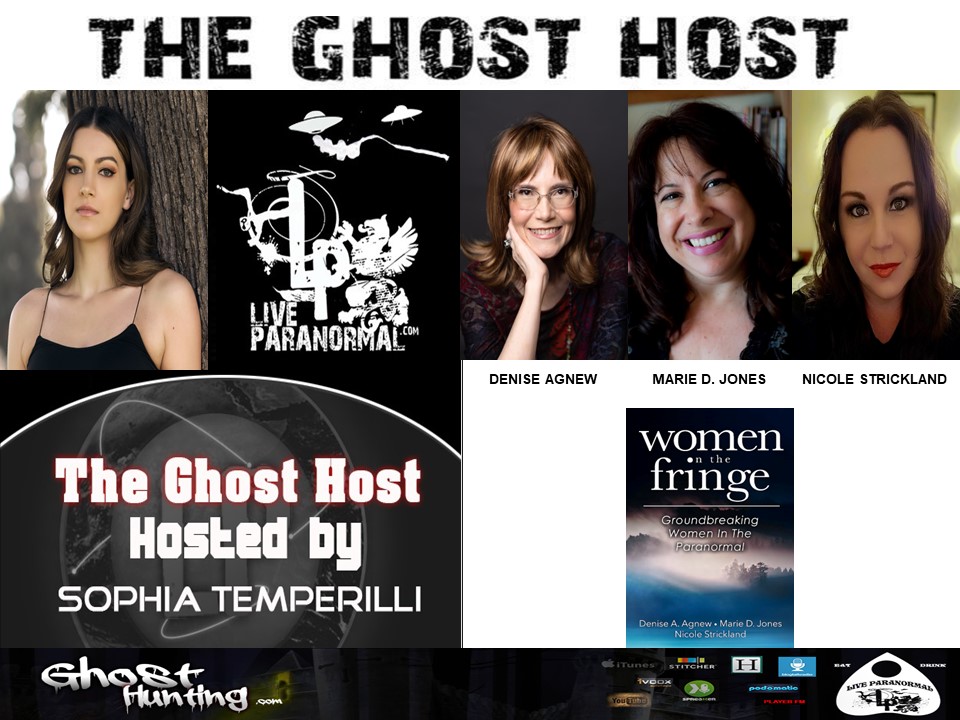 #WomenOnTheFringe authors DENISE AGNEW/MARIE JONES/NICOLE STRICKLAND on LiveParanormal.com / GhostHunting.com, SAT. 3/23, 12PT/3ET/8UK! Listen/chat LIVE:) #author #authors #books #psychic #Medium #WomensHistoryMonth2024 #paranormal #Ghost #ghosts #haunted @iHeartRadio