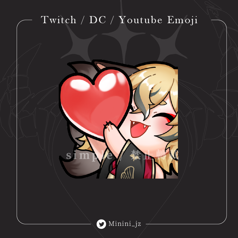 Minini_jz's tweet photo. 好耶，沒想到過這麼久又出現了三隻愛心🥺

| #MininiArt | #ArtCommission | https://t.co/wzLtsIcVHn