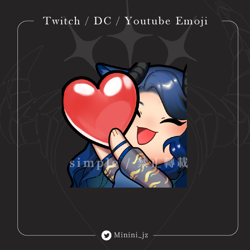 Minini_jz's tweet photo. 好耶，沒想到過這麼久又出現了三隻愛心🥺

| #MininiArt | #ArtCommission | https://t.co/wzLtsIcVHn