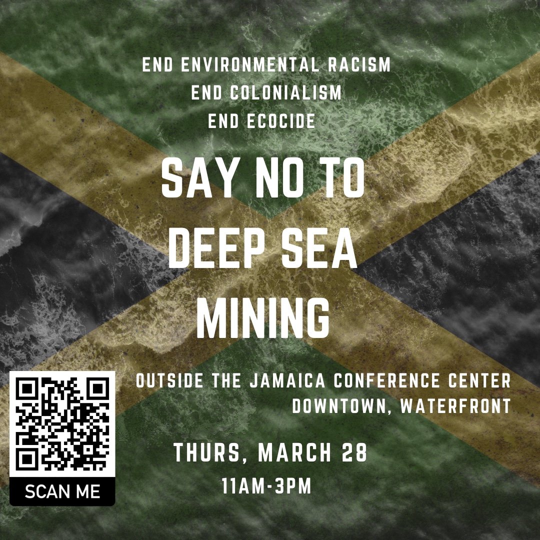 The #deepsea is the last bastion of the unexplored natural world. Its fate is being decided by @ISBAHQ next week in Kingston, Jamaica. Take a stand in solidarity with the few opposing voices on the ground. #DeepSeaMining  #saynotodeepseamining #endecocide