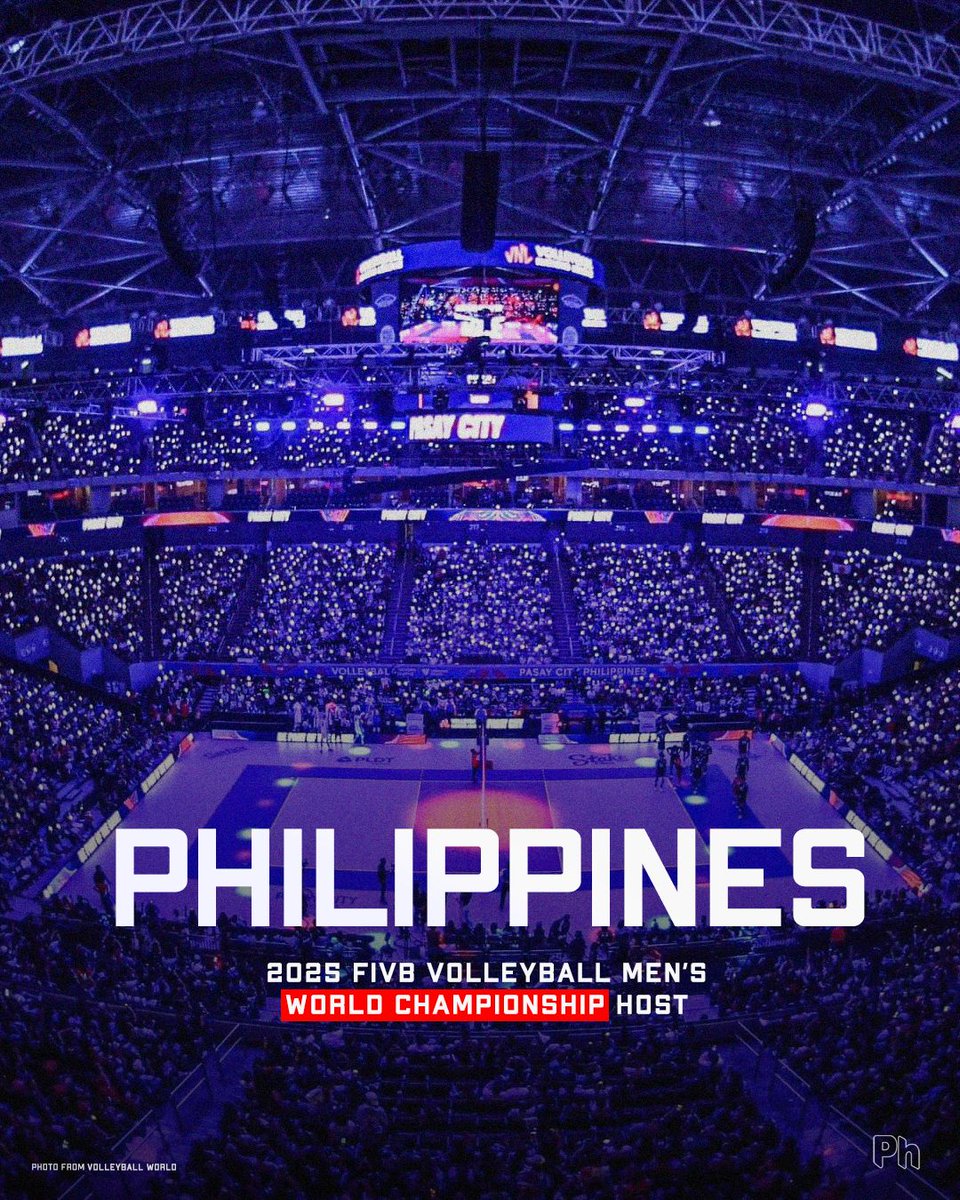 Mabuhay!

The Philippines 🇵🇭 was named as the host of the FIVB Volleyball Men's Championship next year. 🏐
