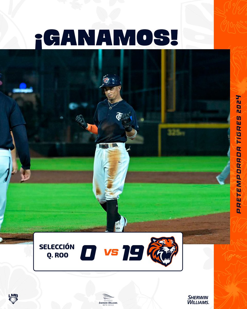 ¡GAAAAAAAAAAAAAAANAMOS! 🥳

El primero de pretemporada en el Sherwin-Williams es nuestros con contundente victoria 🙌🏻
#TodosSomosTigres