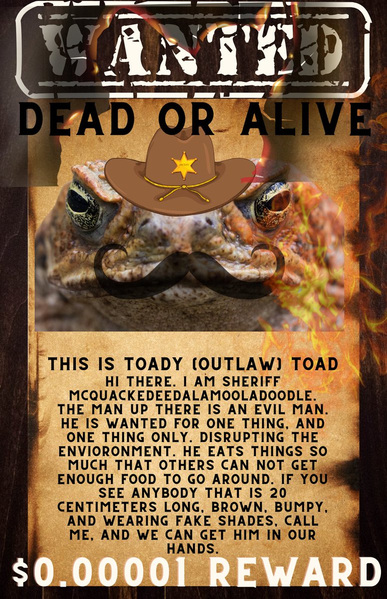 MrsRootJRE's tweet photo. In the words of Bon Jovi, they are "wanted, dead or alive!"  The students of T5 are looking to rid the world of some pesky invasive species. #kisdelemtech #kisd2024techmarchmadness @canva  @TeachinTechie #jrerocks #5thgrade #5thgrade #scienceiscool https://t.co/J9tbMaNwmI