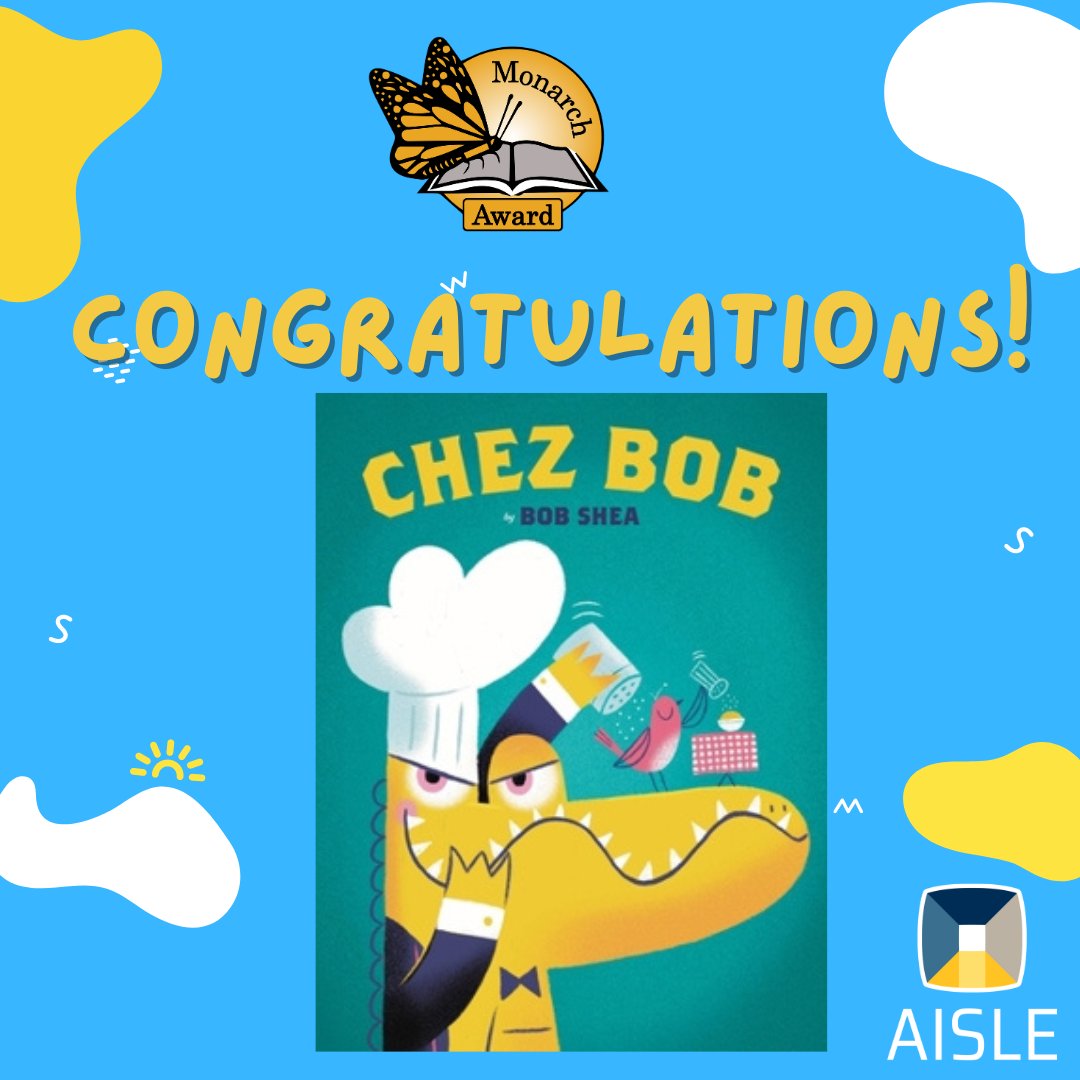 The Monarch Award, a K-3 award, was won by Chez Bob written by Bob Shea with 9,125 votes, followed by Stormy with 9,071 votes and There’s a Skeleton Inside You with 4,876 votes. Check our full announcement at bit.ly/24RCWinners. @monarchaward @AISLEd_org