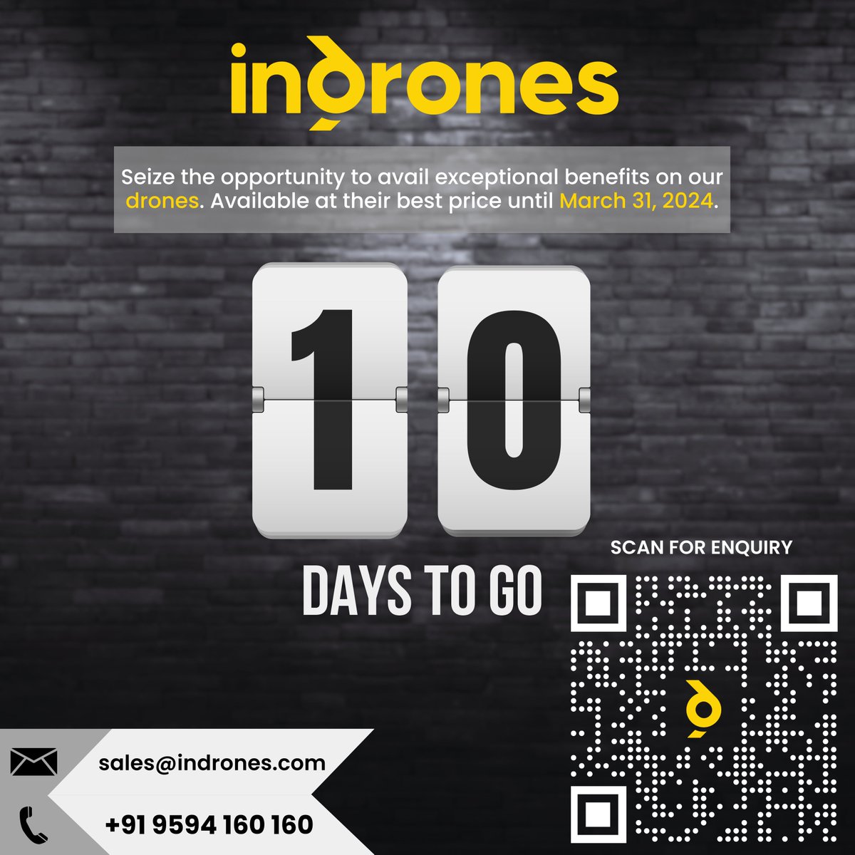 We wish to bring to your attention that our #exclusive #promotion remains active, albeit with a limited timeframe. If you want to explore how we can help you, you may request a callback or reach on below number:
🔗: zurl.co/CmpV
☎️: +91 9594160160