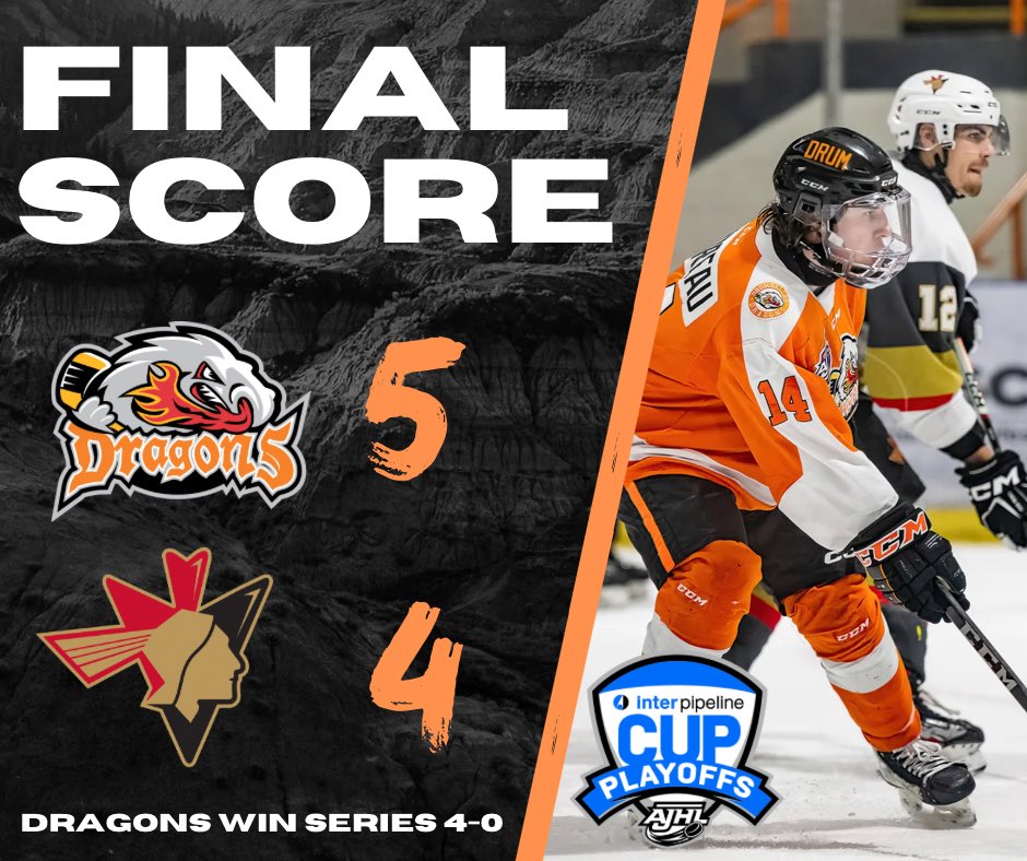 WE ARE OFF TO THE AJHL SEMI-FINALS!!!!

Coy Pighin scores the overtime winner in a thrilling comeback win to sweep the Bonnyville Pontiacs! Drumheller, you guys showed up tonight at the Memorial Arena! Let’s keep it rolling!

WHAT. A. GAME.

#DrumItUp