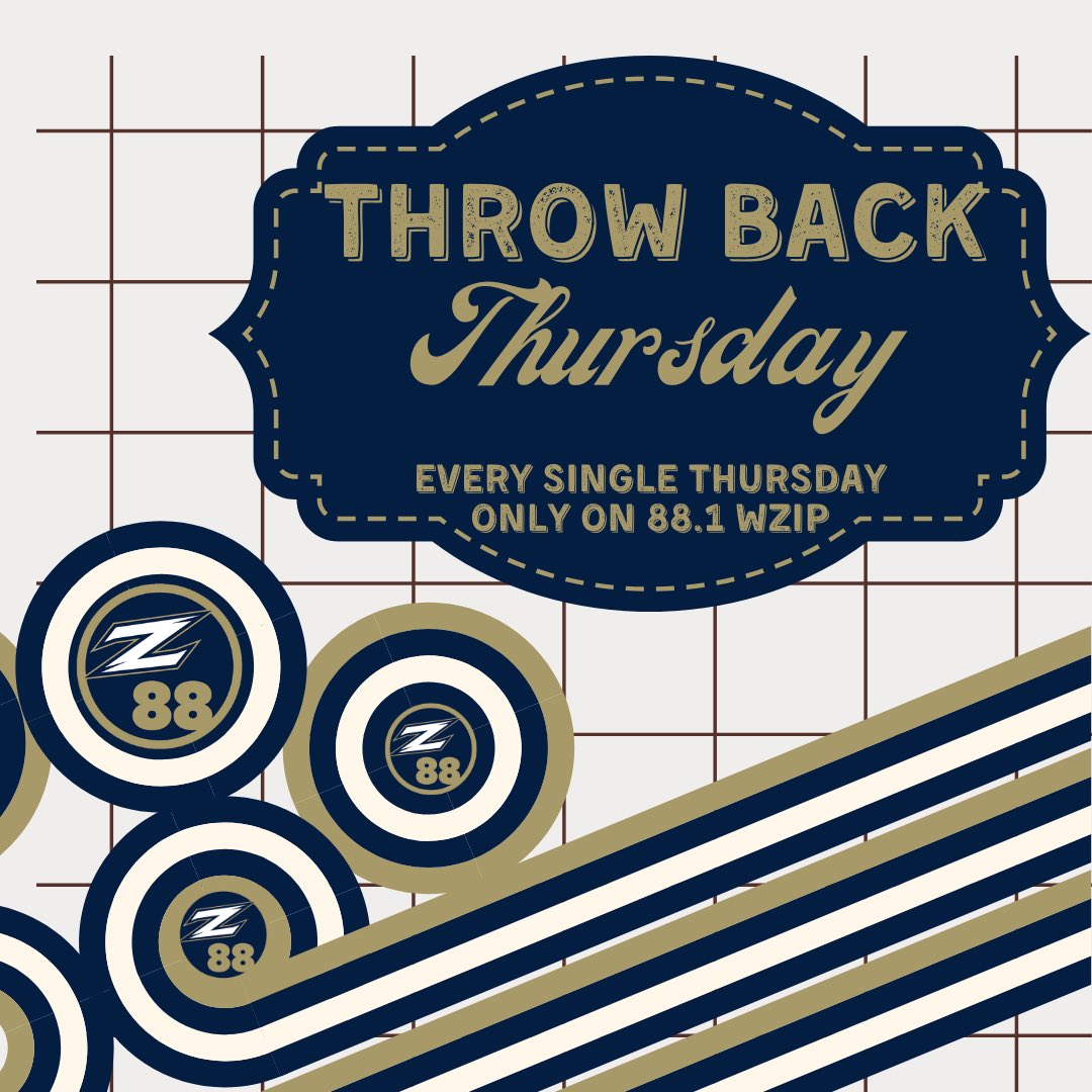 Come dive into a blast from the past with Throwback Thursday every week only on 88.1 WZIP!