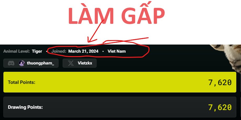 ☄️Gấp Gấp - Airdrop Every

🍄 Raised 60M$. Dẫn đầu a16z, Coinbase
🍄 Kèo ít fomo. Làm gấp

☘️ Step 1: Join discord  discord.gg/Everyworld
👉 Verify discord

👉 Truy cập mục "General" . Gõ lệnh : /join-tree  nhập mã mời: 
KwYw7
KwYw7
KwYw7

👉 Truy cập mục "Earn" ,