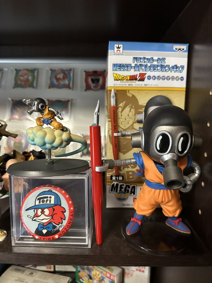 鳥山明保存会の缶バッジ！！ 当時の鳥山先生公認のファンクラブの