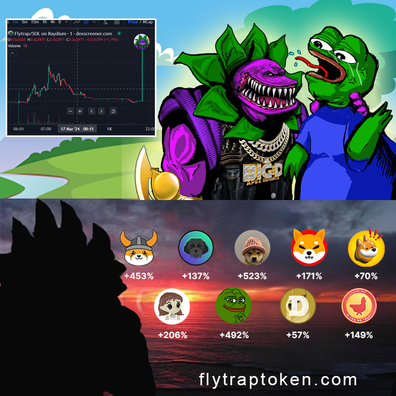 Apex_Immortals's tweet photo. $pepe $floki $myro #shib $wif $doge $rocki #BOME Soon they will know $Flytrap by the GOD Candle! We are Coming!!!!! Flytrap devours all #SolanaMemecoins  BUY $flytrap let’s get rich 🤝https://t.co/haypLhwiSQ https://t.co/idVwrAtTz3