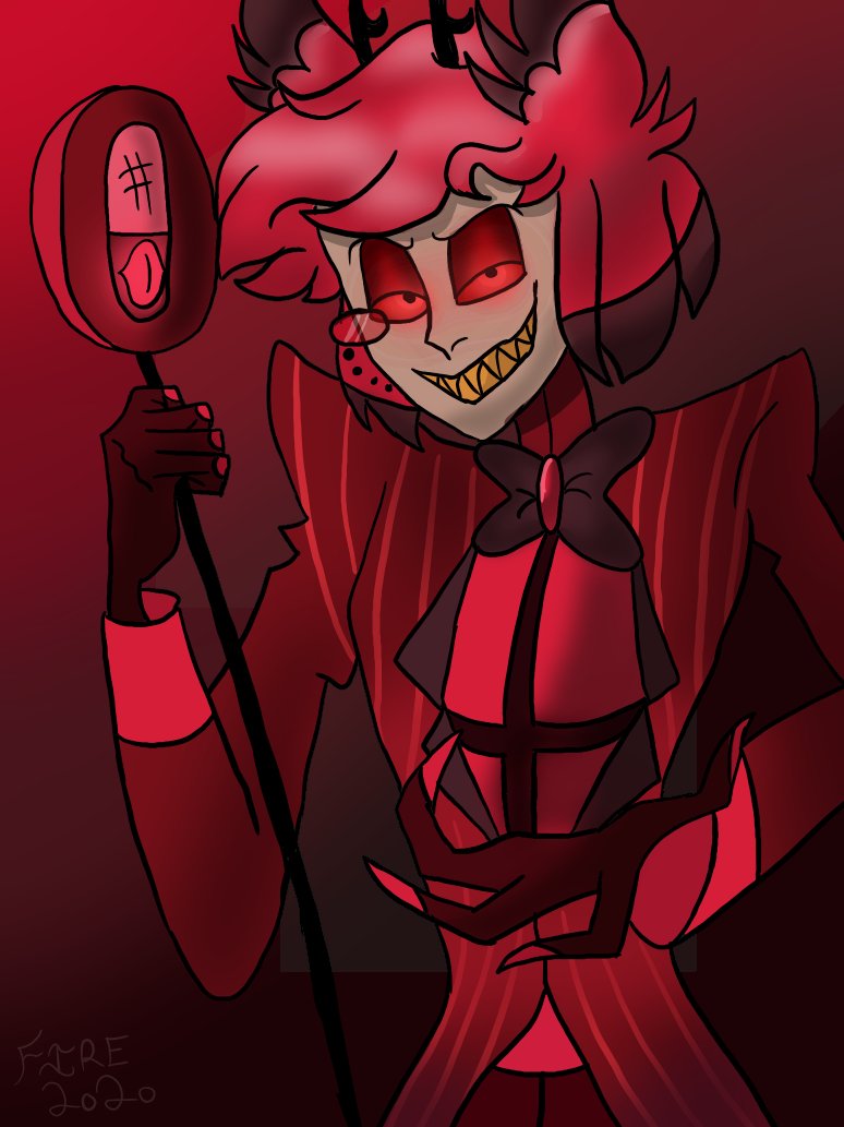 PugBolt's tweet photo. I don't remember if I posted this or not. I know I haven't been posting lately but I am planning on posting my old art for now until I make new ones. With #HazbinHotel  coming out back in Jan. I did love it. it was fun and loved all the songs. This was made on April 11,2020. https://t.co/IPt7yT6LLn