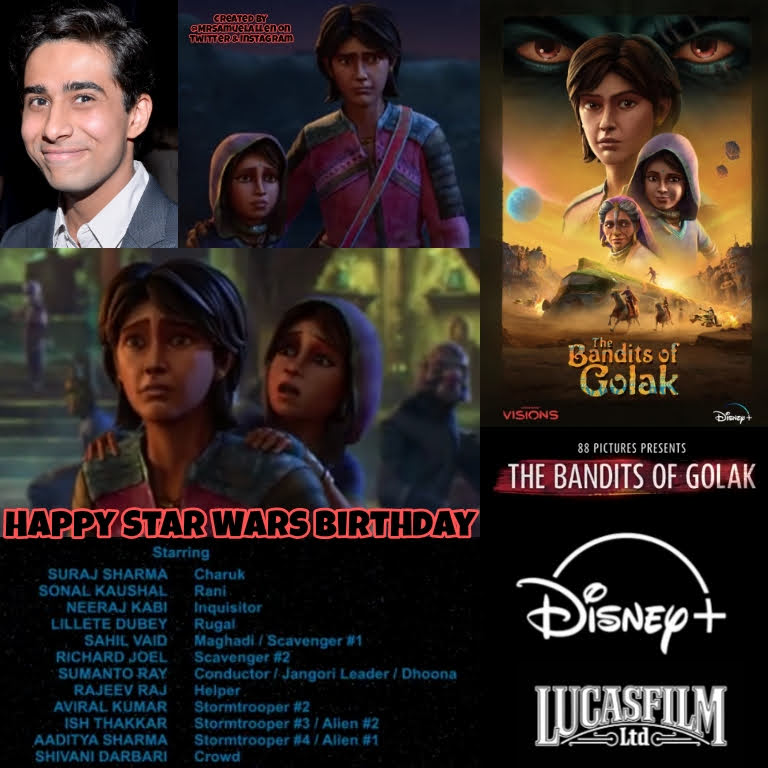 Happy Birthday to @ImSurajSharma, he voiced Charuk in Episode 7 The Bandits of Golak in the Disney+ anime series #StarWarsVisionsVolume2. May he have a good one.
