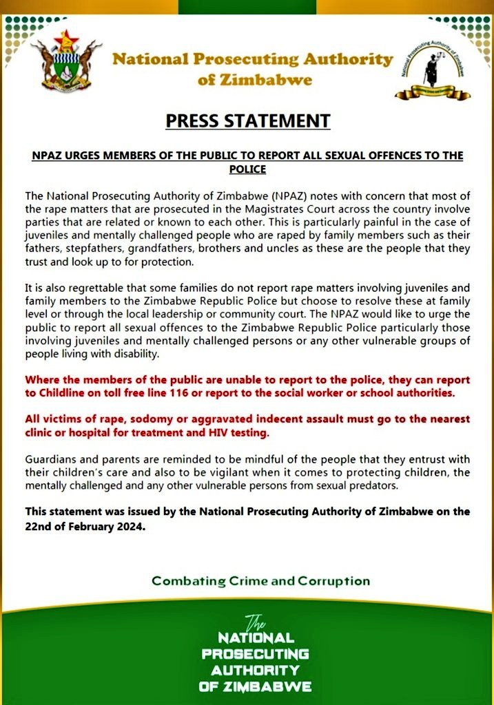 The original post from @NPAZim is below. Girls are mostly sexually abused by men known to them! Their Dads, Uncles, mom's boyfriend etc Is it any wonder we have so many teen pregnancies? What do we do? Please, believe your girls when they report something to you. Please 🙏