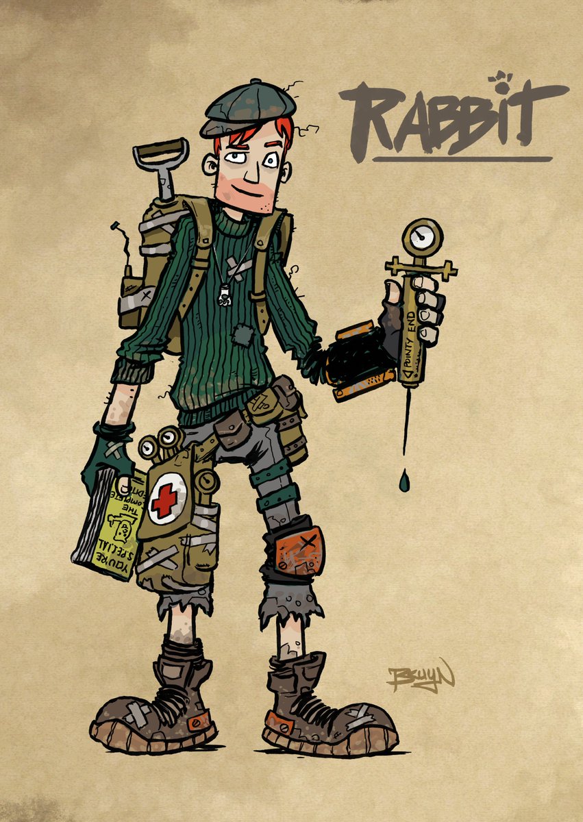 “Rabbit”

“The Unconventional Scout and ‘Professional’ Explorer”
He may not use the most practical means. He might be easily distractible. Impulsive, even. In the end, though, Rabbit’s a nice guy and he’s smarter than he seems-

-which, of course, *always* leads to trouble.