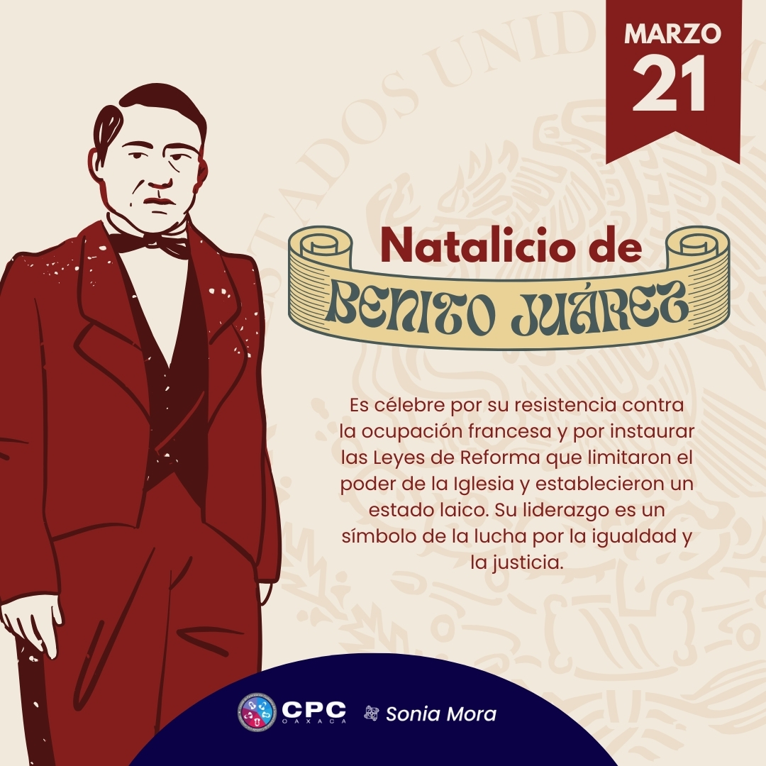 Hoy conmemoramos el natalicio de Benito Juárez, un símbolo de lucha contra la corrupción y defensor de la justicia en México.
En su legado encontramos inspiración para seguir promoviendo la transparencia, la ética y el compromiso con el bien común🇲🇽✨
#BenitoJuárez #Transparencia