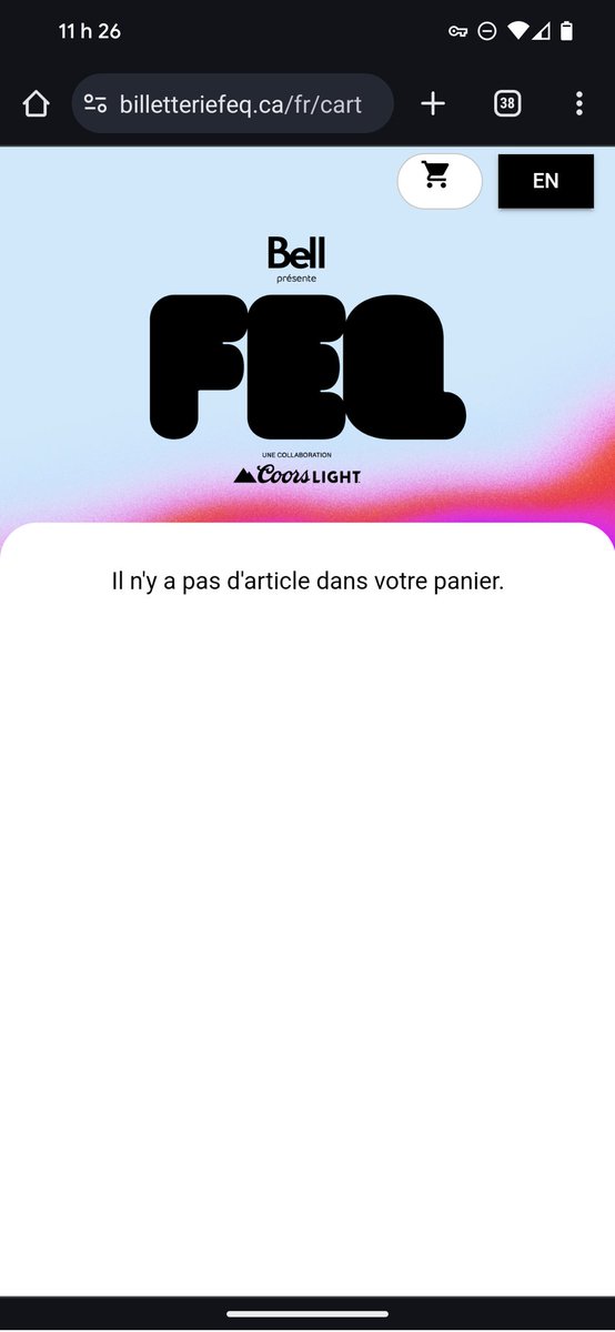 LegionEtrange's tweet photo. @Alexcarriert @JacintheEveArel @FestivalEteQc Je pense que le site a planté et qu'une grosse gang a été éjecté. Je suis arrivé sur le site transactionel dans les premières minute et impossible d'acheter. https://t.co/1ydKi66jGS