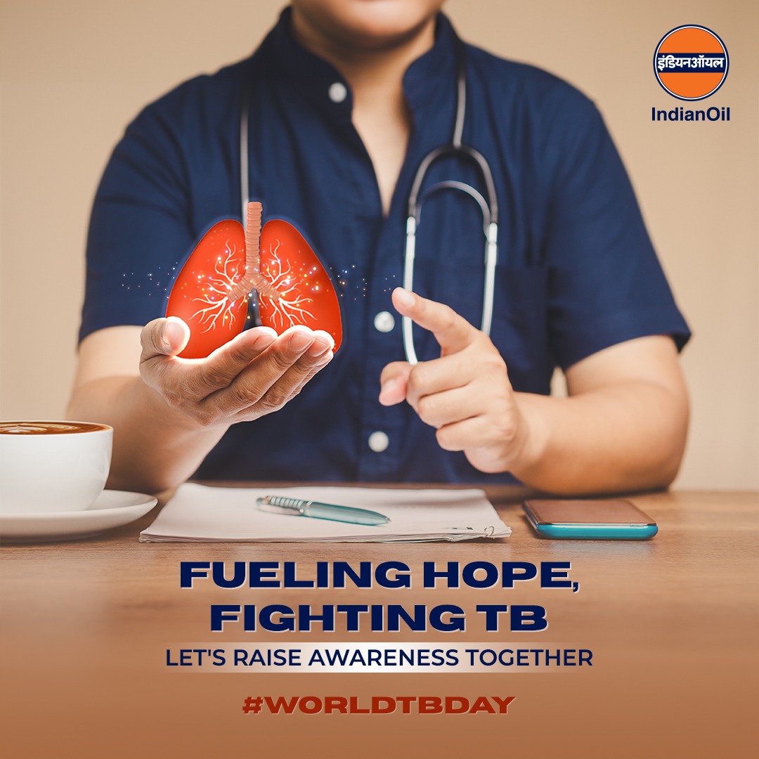 On this #WorldTBDay, IndianOil stands with the global community to raise awareness about the impact of tuberculosis. Let's unite in our efforts to end the TB epidemic and create a healthier, brighter future for all. #IndianOil #TBawareness #YesWeCanEndTB #EndTB