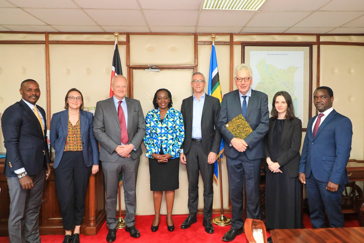 Together against #ClimateChange! As part of the German delegation led by @Diplo_Jazz, we had great exchange with Hon CS Soipan Tuya & Hon PS Eng Festus K Ng'eno about intensifying our cooperation within the 🇰🇪 Kenyan-German🇩🇪 Climate & Development Partnership! #ClimateActionNow