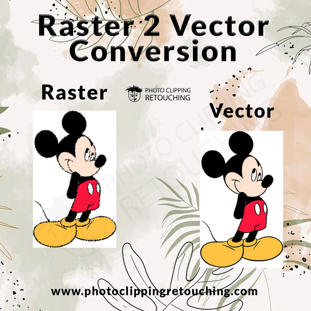 Upgrade your digital artwork effortlessly with our Raster to Vector Conversion Service! 
#RasterToVector #DigitalArt #VectorMagic #RasterConversion #PhotoEditing #EditingServices #GraphicDesign #teamPCR

Email: info@photoclippingretouching.com
Link: photoclippingretouching.com/raster-to-vect…