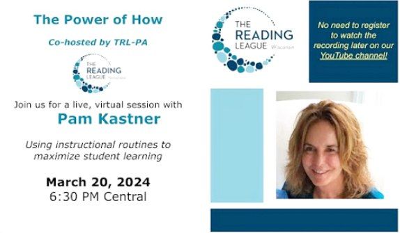 The Power of How: Using Instructional Routines to Maximize Ss Learning
Dr. Pam Kastner <a href="/liv2learn/">Pam Kastner</a> joins <a href="/ReadingLeagueWI/">The Reading League WI</a> to discuss instructional routines- enabling teacher and student to focus on what they are learning rather than how they are learning it youtu.be/BOHrDdkfYMg?si…