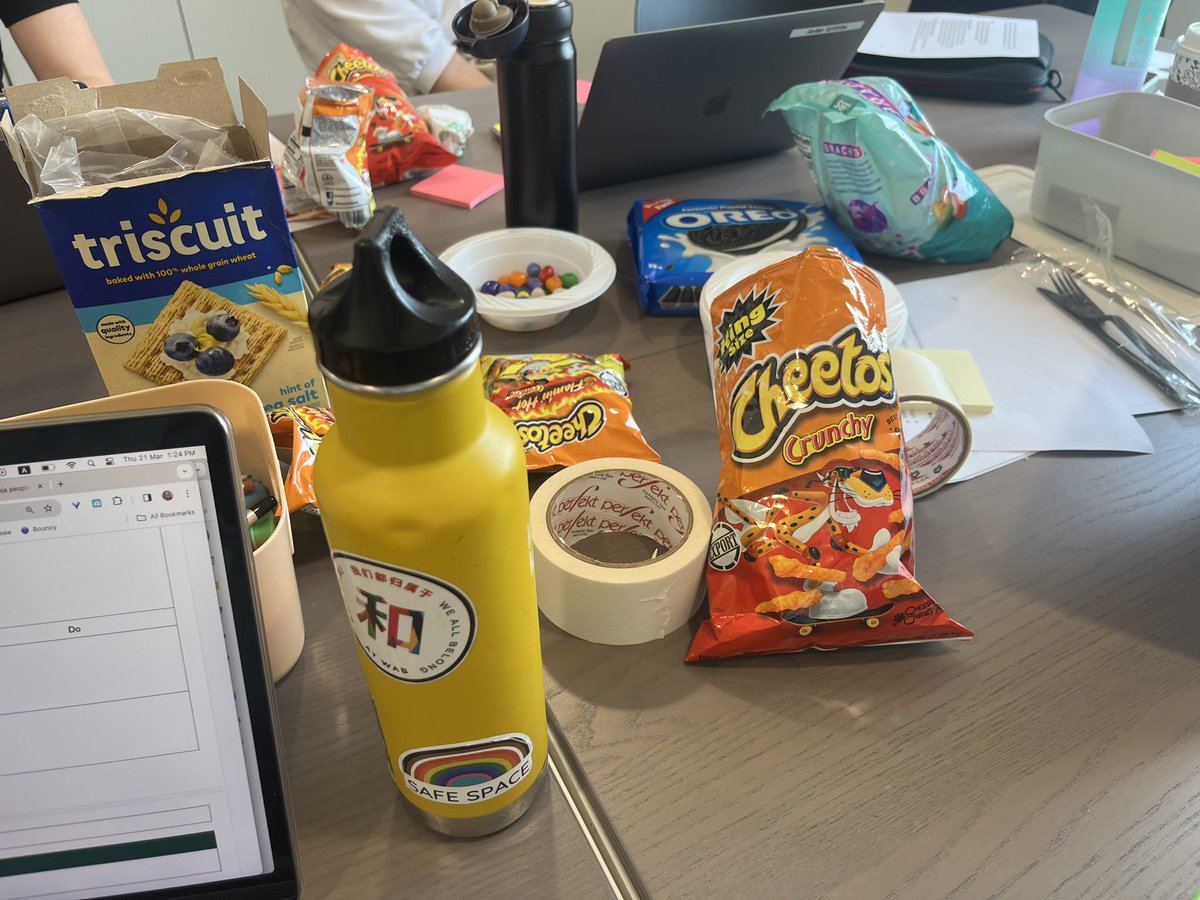 Angela Langlands (she/her) (@angelalanglands) on Twitter photo Last inquiry unit of the year planning meeting. My mind is exhausted, the future looks bright, and I enjoyed taste-testing local and imported Cheetos as brain food. <a href="/acsabudhabi/">ACS Abu Dhabi</a> Last inquiry unit of the year planning meeting. My mind is exhausted, the future looks bright, and I enjoyed taste-testing local and imported Cheetos as brain food. <a href="/acsabudhabi/">ACS Abu Dhabi</a>
