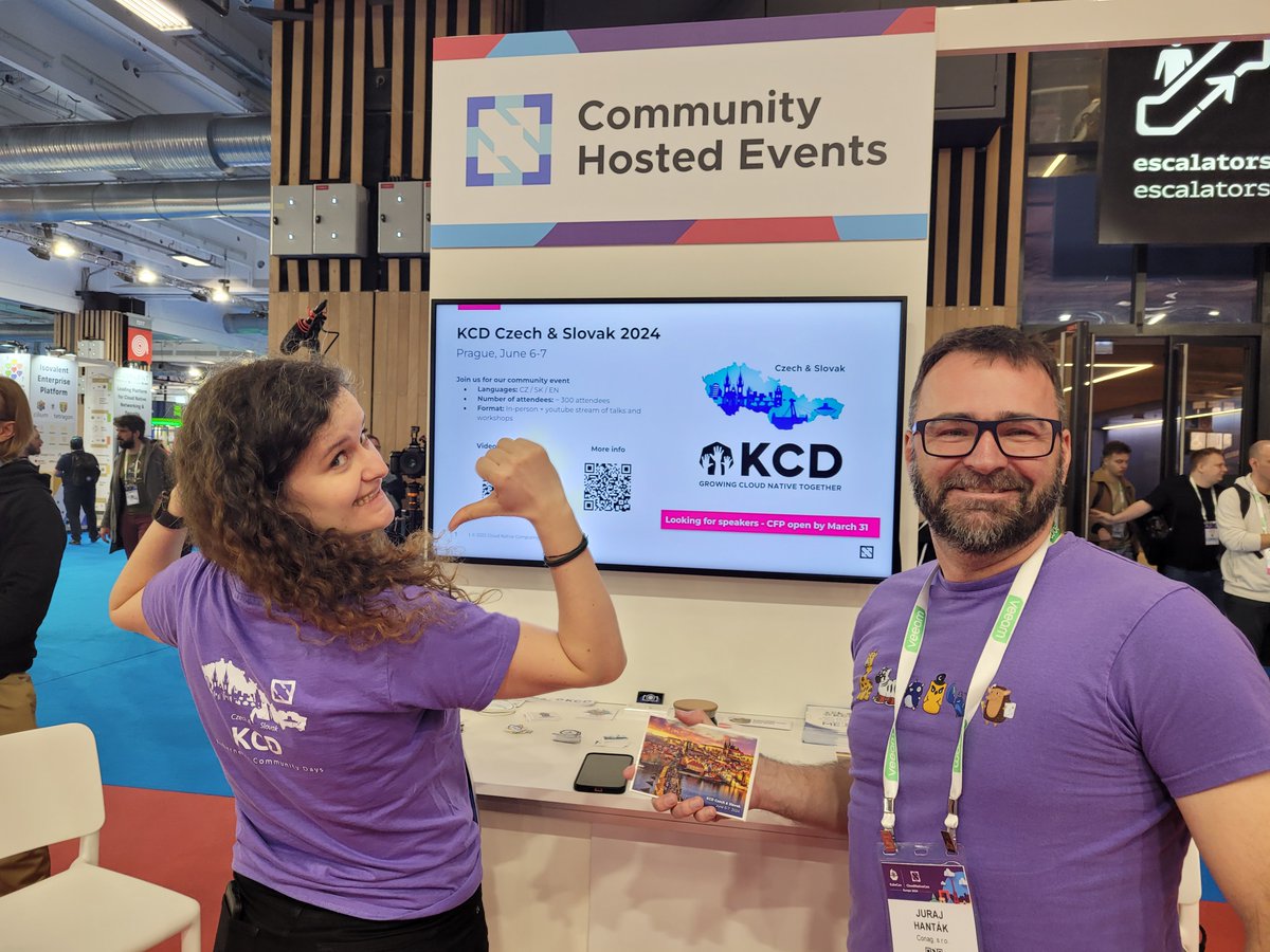 KubernetesDays's tweet photo. Come see the @KCDCzechSlovak organizers in the Project Pavilion at #KubeConEU! They will be there until 11:30 at kiosk PP20-A. 🇨🇿

Cc @KubeCon_ https://t.co/XOW4wnCIeZ