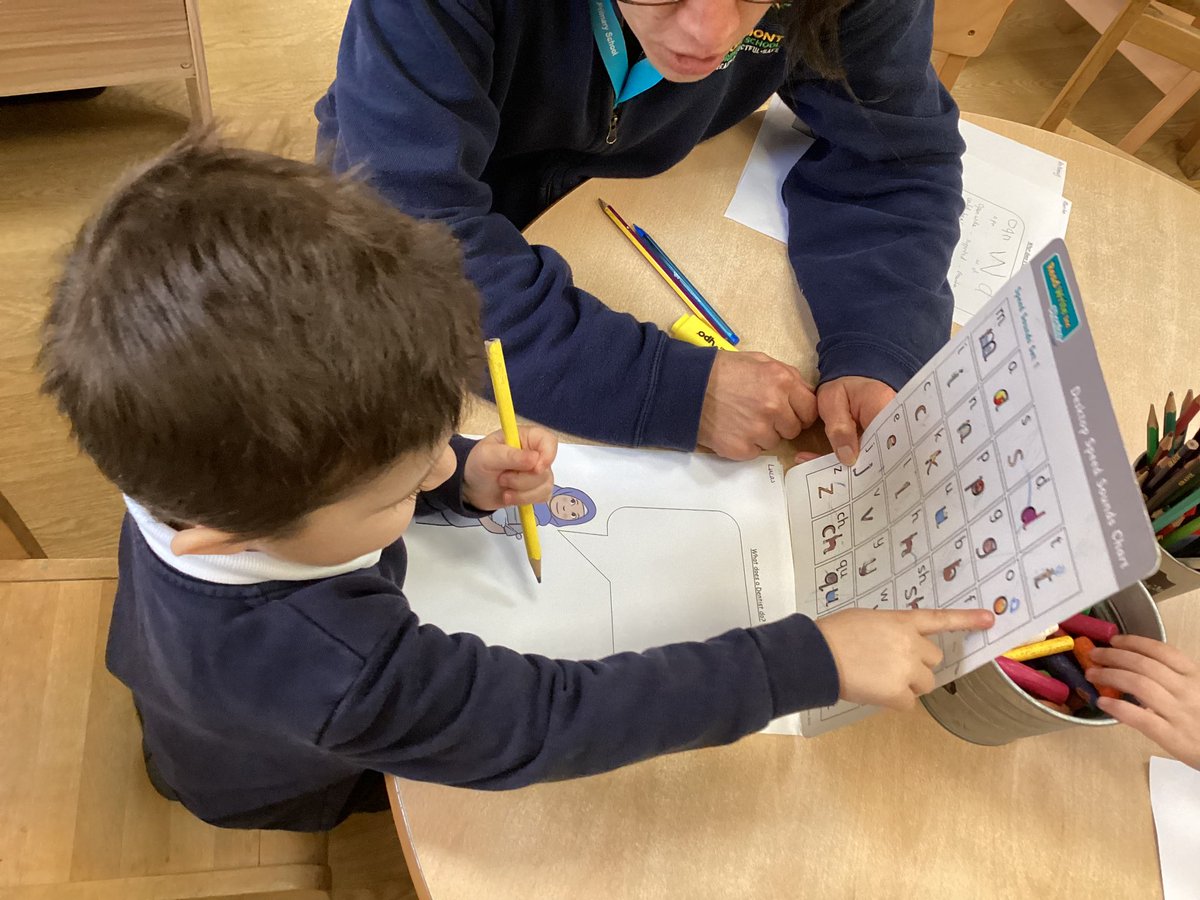 EgremontEYFS's tweet photo. This week F1 are testing their knowledge of letter sounds by writing some words that a Dentist might say. We used the sound mat to find the sounds we could hear and then we wrote ‘open wide’ all by ourselves! #readwriteinc #phonics #soundingout https://t.co/YovV70m7Bq